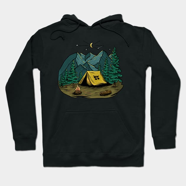 CAMPING Hoodie by Arjanaproject